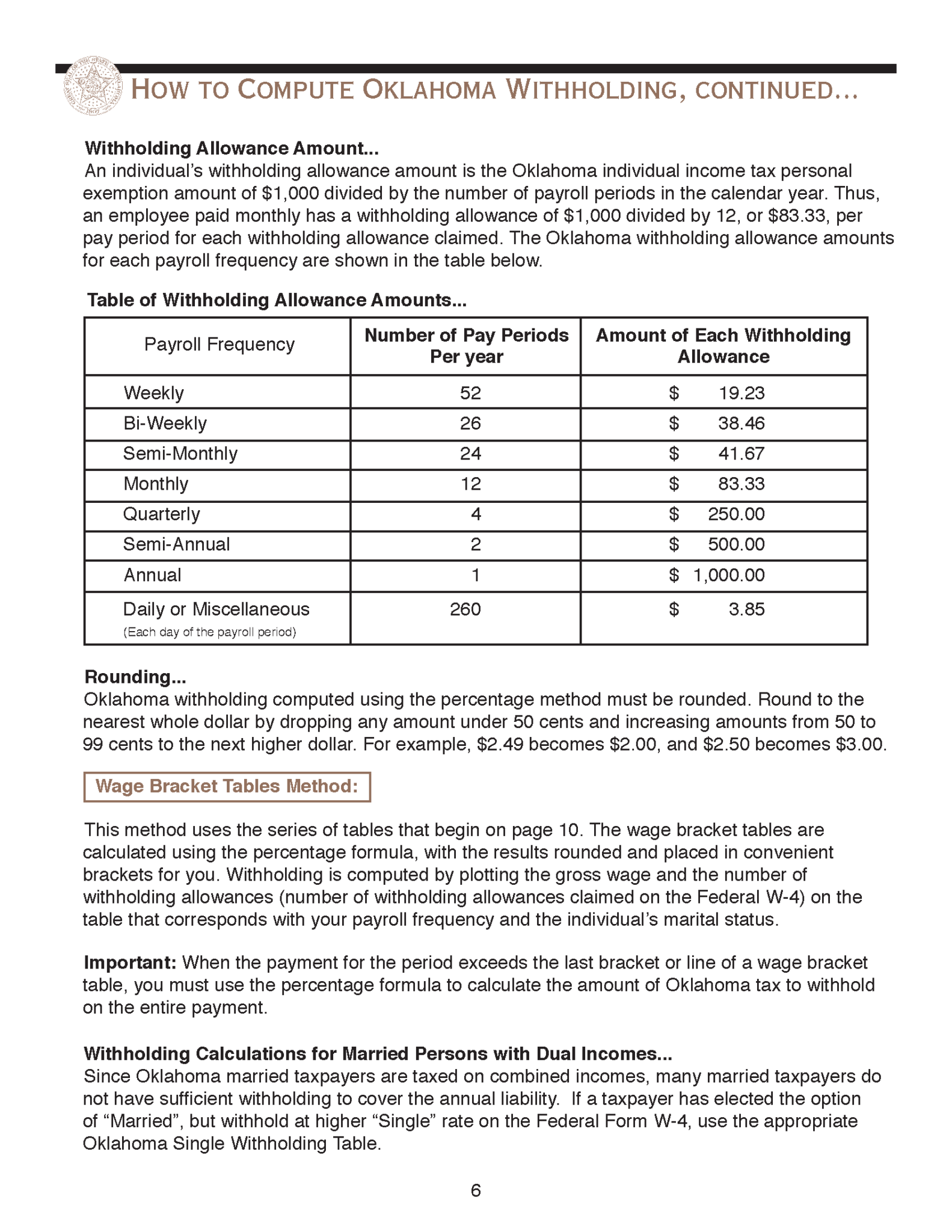 How To Calculate Federal Tax Withholding Tables Federal Withholding