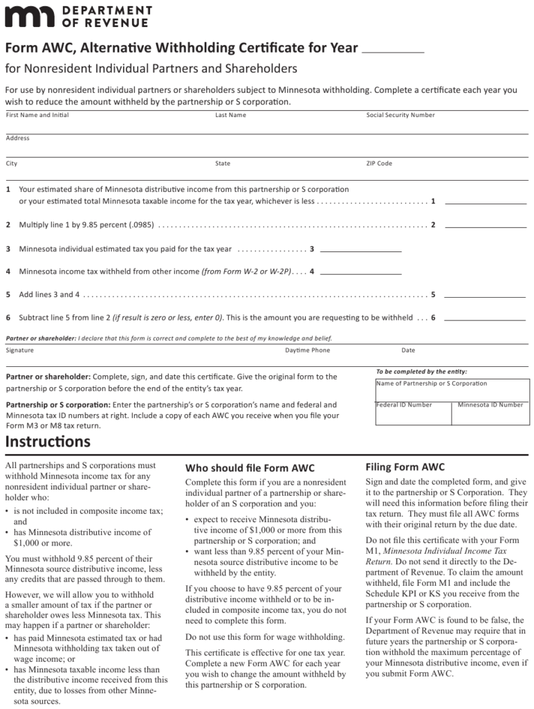 Minnesota State Withholding Form 2021 Federal Withholding Tables 2021