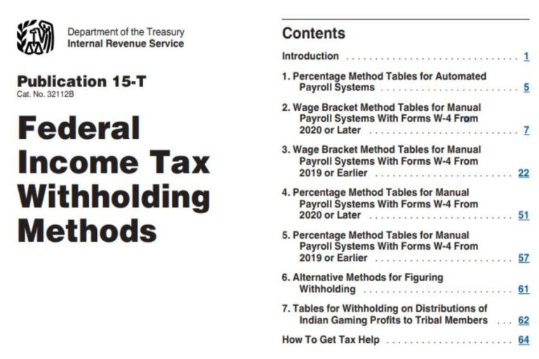 Did Irs Change Withholding Tables For 2021 Federal Withholding Tables